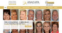 Desktop Screenshot of anacapadental.com