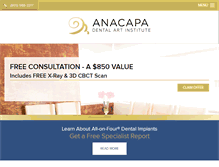 Tablet Screenshot of anacapadental.com